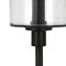Homeroots 66" Black Torchiere Floor Lamp With Clear Seeded Glass Drum Shade 523531 - alternate 2