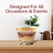 Smarty Had A Party 9 oz. Clear with Metallic Gold Rim Round Disposable Plastic Cups (240 Cups), 240PK 529G-CASE - alternate 2