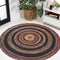 Jonathan Y Abyss Braided Bohemian Coastal Round Jute Red/Multi 6 ft Round Area Rug RNF117A-6R - alternate 1