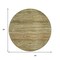 Homeroots 8' Fern Green And Taupe Round Abstract Washable Indoor Outdoor Area Rug 618276 - alternate 2
