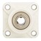 Ntn 4 Holes, Square Housing, 4 Bolt Flange Bearing, Radial Ball, 1 in Dia, Thermoplastic, Set Screw SUCFPL205-16C0FG1 - alternate 1