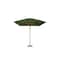 Bambrella 6.5'x10' Rectangular Bamboo Market Umbrella w/1.5" Pole Diameter-Forest Green Canopy 2mX3m REC-L38-FG - alternate 1
