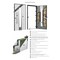 Vdomdoors Steel Door Deux 1717 Gray Graphite Stainless Inserts Single Modern Painted 36x80 DEUX1717EXD-GRE-W36xH80-RH-O - alternate 3