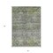 Homeroots 3' X 5' Sage And Gray Floral Washable Indoor Outdoor Area Rug 606218 - alternate 2