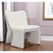 Homeroots 29" Ivory Faux Shearling And Upholstered Side Chair 572298 - alternate 2