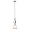 Vaxcel Monrovia Brushed Nickel Transitional Mini Pendant Ceiling Light with White Glass P0415 - alternate 1