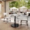 Flash Furniture 36" RND Tabletop, Seamless Surface Technology, White Faux Marble, 24" Black Round Table Height Base ST-RD36-WHMAR-TR24-GG - alternate 2