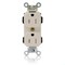 Leviton Straight Blade Receptacle, 5-15R, 15 A, 125V AC, Self-Grounded MT562-ST - alternate 1