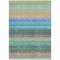 Homeroots 8' X 10' Sage Teal Blue And Tan Striped Washable Indoor Outdoor Area Rug 614830 - alternate 2