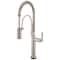 Brizo Litze SmartTouch Semi-Professional Kitchen Faucet, Knurled Handle Stainless 64343LF-SS - alternate 1
