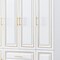 Homeroots 79" Gold And White Six Door Two Drawer Combo Dresser 569302 - alternate 2