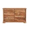 Homeroots 60" Brown Solid Wood Live Edge Six Drawer Double Dresser 552246 - alternate 1