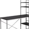 Homeroots 47" Dark Brown and Silver Computer Desk 333399 - alternate 2