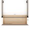 Martha Stewart Nyla Queen Upholstered Platform Bed with Curved Nailhead Headboard and Footboard Storage Drawer XH-8529-Q-WH-MS - alternate 2