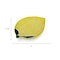 Homeroots 6in Yellow Lemon Metal Handmade Tray 483172 - alternate 2