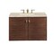James Martin Vanities Amberly 36" Single Vanity, Mid-Century Walnut, w/ 3 CM Tajnar Eclos Top 670-V36-WLT-3TJR - alternate 2