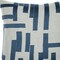 Homeroots 20" Blue and Ivory Geometric Cotton Blend Throw Pillow With Embroidery 549414 - alternate 1