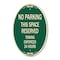 Signmission No Parking This Space Reserved Towing Enforce, 12 In X 18 In Architectural, Heavy Gauge Aluminum A-OV-G-1218-23653 - alternate 1
