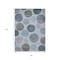 Homeroots 8' X 10' Blue And Gray Geometric Washable Indoor Outdoor Area Rug 630564 - alternate 3