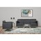Office Star Products Brooklyn  Round Top Coffee Table, Glass / Brushed Nickel MG1230R-NB - alternate 2