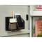 Lockermate Magnetic Pencil Holder, Locker Organizer with 3 Mesh Storage Compartments, Black 5045-BLK - alternate 2