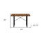 Homeroots 49" Brown and Black Computer Desk 489862 - alternate 2
