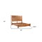 Homeroots Three Piece Brown Solid Wood Bedroom Set 569387 - alternate 3