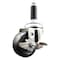 Service Caster 3 Inch 316SS Hard Rubber Swivel 7/8 Inch Expanding Stem Caster with Brake SCC SCC-SS316EX20S314-HRS-TLB-78 - alternate 1