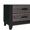 Homeroots 32" Gray And Black Wood Five Drawer Dresser 564693 - alternate 2