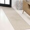 Jonathan Y Sofia High-Low MidCentury Modern Arch Stripe Two-Tone Beige/Cream 2 ft. x 8 ft. Runner Rug SCN109B-28 - alternate 1