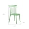 Homeroots Set of Four 22" Green Heavy Duty Plastic Outdoor Stacking Dining Chairs 565183 - alternate 1