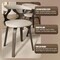 Leisuremod Modern Wooden Dining Chair, Dark Walnut Frame in Taupe, Klyne Collection KCDW-22TP - alternate 3