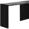 Homeroots 60" Gray and Black L Shape Computer Desk With Three Drawers 333529 - alternate 2