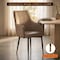 Leisuremod Allure Modern Tufted PU Leather Accent Dining Chair with Arms ACA52TP - alternate 2