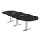 Skutchi Designs 12 Person Conference Table With Power Unit | 12' Racetrack Table | Harmony Series HAR-RAC-48X144-T-U999ST19-ESIL - alternate 1