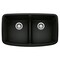 Blanco Valea Equal Double Low Divide, Coal Black 442940 - alternate 1