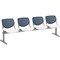 Kfi Kool Beam Seat Beam Seating, 95 in W 22" L 31" H, Polypropylene Seat 2300BEAM4-BP03-SP08 - alternate 1