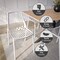 Leisuremod Acken Plastic Dining Side Chair, White, 4PK ACK18W4 - alternate 2