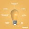 Bulbrite 25W Equivalent Ceramic Yellow Color S14 Weatherproof Outdoor E26 Medium Base LED Light Bulb, 10PK 862320 - alternate 2