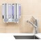 Homeroots Silver Heavy Duty Plastic Two Chamber Wall Mount Soap Dispenser 571494 - alternate 2