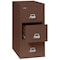 Fireking 3 Drawer, 2 Hr Fire & Impact Rated, Vertical, 31" depth Letter Brown 3-1943-2BR - alternate 2