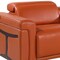 Homeroots 166" Camel Top Grain Leather Reclining Metal USB Sofa 720374 - alternate 2