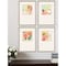 Homeroots Set Of Four Pastel Splash Silver Framed Print Wall Art, 4PK 526045 - alternate 2