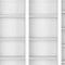 Homeroots Set of Three White Wood Thirteen Tier Modular Bookcase, 3PK 546628 - alternate 2