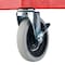 Luxor Utility Cart with Deep Lipped Plastic Shelves, 300 lb Load Capacity, 3 Shelves, 24 in L, 18 in W RDSTC111RD - alternate 2