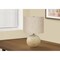 Homeroots 20" Beige Concrete Round Table Lamp With Beige Drum Shade 545856 - alternate 2