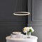 Jonathan Y Brice 15.75" Modern Contemporary Metal Round Dimmable Integrated LED Pendant, Beige JYL7202H - alternate 2
