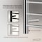 Anzzi Eve 8-Bar Wall Mounted Electric Towel Warmer Rack in Polished Chrome TW-AZ012CH - alternate 4