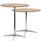 Flash Furniture Round Pub Table w/2 Columns, Rnd, Brchwd Top, 36", Wood Top, Wood Grain XA-36-COTA-GG - alternate 3