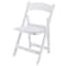 Elama 4 Piece Plastic Folding Resin Chair in White with Removable Seat Pad ELM-L001W - alternate 2
